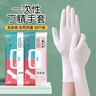 廚房清潔 一次性丁腈手套 NBR手套 12吋長 M款 (加長加厚30只裝)