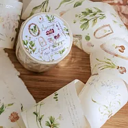 【Meow Illustration】花開的樣子【春】燙銀和紙膠帶(特油含離型紙)