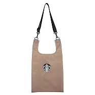 [星巴克]品牌提背袋 奶茶色