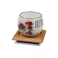 故宮杜鵑花竹盤杯組【受託代銷】