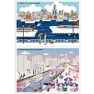 我愛台灣明信片●高雄港+高雄愛河(2張組)
