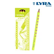 【德國LYRA】三角洞洞鉛筆 12入_ (螢光黃)