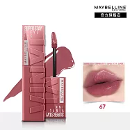 MAYBELLINE 媚比琳 超持久水光鎖吻唇釉_4.2ml 無 67 煙粉連衣裙