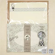 【日本kokorotodom】愛麗絲夢遊仙境 信紙組 ‧ OPEN THE DOOR
