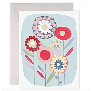 【 E.Frances 】FOLKY FLOWERS THANKS 感謝卡 #TY412