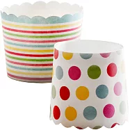 《ibili》Sweet蛋糕紙模20入 | 點心烤模 - 點線7cm