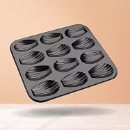 《ibili》西班牙 12格不沾瑪德蓮烤盤 | 點心烤模 貝殼蛋糕 - 26cm - 26cm