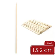 《FOX RUN》美國 烤肉竹籤100入 | 燒烤串叉 烤肉用具 中秋節 露營烤肉 BBQ - 15.2cm - 15.2cm