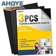 【AHOYE】1mm加厚A4軟磁鐵片 3張 (磁性 強力磁鐵 吸鐵)