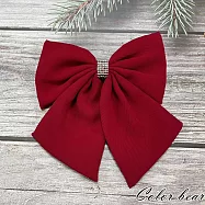 【卡樂熊】飄逸水鑽鑲蝶造型髮夾/抓夾(四色)- 熱情紅