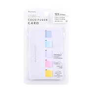 【日本Kanmido】coco fusen CARD 攜帶式標籤貼5色(M) ‧ 紫色