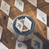 【右手超人】鳥和花/燙銀 亮面 PET膠帶/紙膠帶