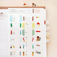 【右手超人】狗狗雲/透明月份索引貼紙