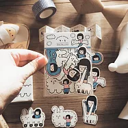 【右手超人】中貼紙 /4-5/和狗狗雲玩