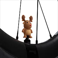 Bone/造型角色氣嘴塞 氣嘴蓋 氣嘴帽 輪胎帽 單車配件 機車配件 汽車配件 通用各種氣嘴 麋鹿先生(兩入)