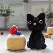 【HobbyEasy】毛小孩的幸福手作!羊毛氈歡樂派對(附羊毛氈超值全材料包套組) 喵喵甜點師