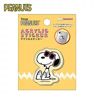 【日本正版授權】史努比 壓克力貼紙 立體貼紙/手機貼紙/裝飾貼紙 Snoopy/PEANUTS - B款