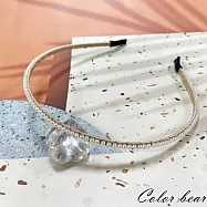 【卡樂熊】韓版浪漫小圓珠珠造型髮箍- 玫瑰金