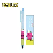 【日本正版授權】史努比 metacil light knock 自動鉛筆 按壓式自動鉛筆 Snoopy/PEANUTS - A款