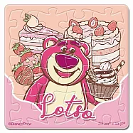 Disney Pixar Fluffy【甜食系列】草莓蛋糕拼圖磁鐵16片-透明(方)