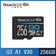 TEAM 十銓 GO Micro SDXC 記憶卡256GB(U3 V30 A1)