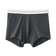 【MUJI 無印良品】男柔滑低腰拳擊內褲 S 深灰