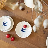 【日本Yamani】美濃燒|藍飛鳥 陶瓷 小皿10cm