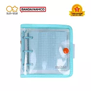 sun-star mitte迷你晶透閃亮3孔活頁夾 天空藍&times;甜柑橘