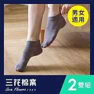 【SunFlower三花】素面隱形襪.襪子(2雙組)_ 灰