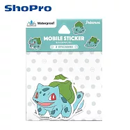 【日本正版授權】寶可夢 防潑水 貼紙包 手機貼紙/平板貼紙/筆電貼紙/行李貼/裝飾貼紙 神奇寶貝 - 妙蛙種子