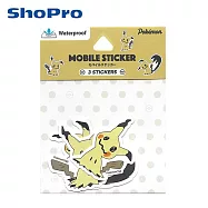 【日本正版授權】寶可夢 防潑水 貼紙包 手機貼紙/平板貼紙/筆電貼紙/行李貼/裝飾貼紙 神奇寶貝 - 謎擬Q