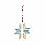 日本HIGHTIDE 文林堂 活版印刷裝飾卡片 ‧ 北歐風/棕色x湖水綠