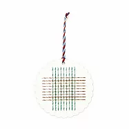 日本HIGHTIDE 文林堂 活版印刷裝飾卡片 ‧ 十字/綠色x棕色