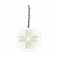 日本HIGHTIDE 文林堂 活版印刷裝飾卡片 ‧ 雪花/金色x銀色