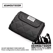 ADAMOUTDOOR|防水經典隨身野餐墊|200X200 曜黑