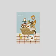 【 Hello Studio 你好工作室 】插畫A4海報 (4款)|星星之歌/和煦草地/午後編織/晨間舞曲 晨間舞曲