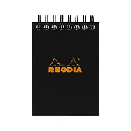 【Rhodia|Classic】N&deg;11 上掀式圈裝筆記本_A7_5x5方格_80g_80張_ 黑皮