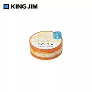 【HITOTOKI】 SODA 透明PET卷狀膠帶 15MM 鴨鴨曬太陽