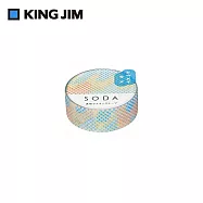 【HITOTOKI】 SODA 和紙卷狀膠帶 15MM 亮粉磨砂款 點點
