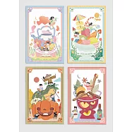 小室日常 The small Daily 系列作品 插畫明信片四入組