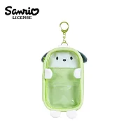 【日本正版授權】三麗鷗 絨毛窗口 收納包 透明包/人形立牌包/偶像應援包/小物收納 - 帕恰狗