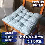 TROMSO北歐都會加厚坐墊 無印格紋藍