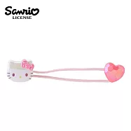 【日本正版授權】凱蒂貓 造型髮圈 髮束/髮飾 Hello Kitty/三麗鷗 - 粉色款