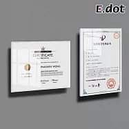 【E.dot】免釘A4懸浮透明相框 (照片框 / 課程表框 / 公告板 / 海報框 / 證書展示框) 橫款