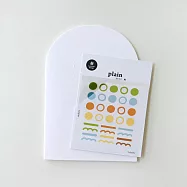 【韓國suatelier】plain系列手帳貼紙(3張入) ‧ plain.67
