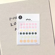 【韓國suatelier】plain系列手帳貼紙(3張入) ‧ plain.70