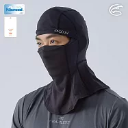 ADISI NICECOOL巴拉克拉瓦抗UV頭套 AH24001 (F)|UPF50+ 防曬 抗紫外線 涼感 彈性 防臭 吸濕排汗 透氣 黑色