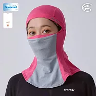 ADISI NICECOOL巴拉克拉瓦抗UV頭套 AH24001 (F)|UPF50+ 防曬 抗紫外線 涼感 彈性 防臭 吸濕排汗 透氣 深粉紅