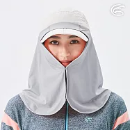 ADISI Ni-COOL+吸濕涼爽透氣抗UV護頸罩 AS24111 (M-L)|UPF50+ 抗紫外線 涼感 彈性 防臭 吸排 L 銀灰