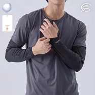 ADISI Ni-COOL+舒適型抑菌吸濕涼爽抗UV袖套 AS24006|UPF50+ 抗紫外線 涼感 彈性 防臭 吸排 M 黑色